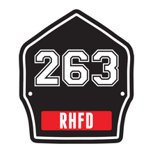 FD Helmet Shield Sticker (Three Color) Style 4