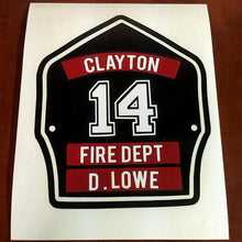 FD Helmet Shield Sticker (Three Color) Style 3