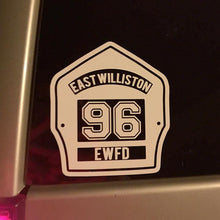 FD Helmet Shield Sticker Style 2