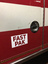 5" x 8" FAST PAK Compartment Sticker