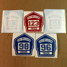 FD Helmet Shield Sticker Style 2