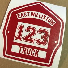 FD Helmet Shield Sticker Style 2