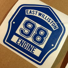 FD Helmet Shield Sticker Style 2
