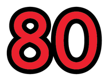 1.5" Number Sticker