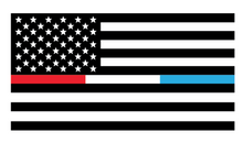 American Flag Support Sticker - 6" x 3" | Thin Blue Line, Thin Red Line, and more!