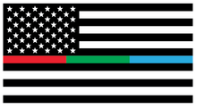American Flag Support Sticker - 6" x 3" | Thin Blue Line, Thin Red Line, and more!