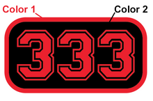 FD Number Badge (Two Color)