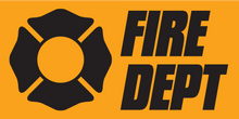 Fire Dept Window Sign
